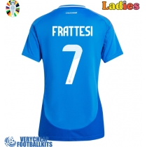 Italy Davide Frattesi #7 Replica Home Shirt Ladies Euro 2024 Short Sleeve